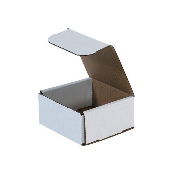 Bsc Preferred 4 x 4 x 2'' White Corrugated Mailers, 50PK BUY00025446 - main